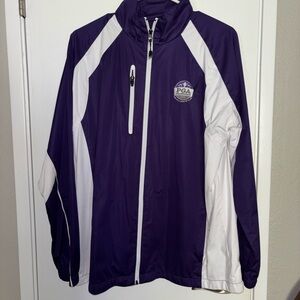 Antigua Purple and White Bomber Jacket